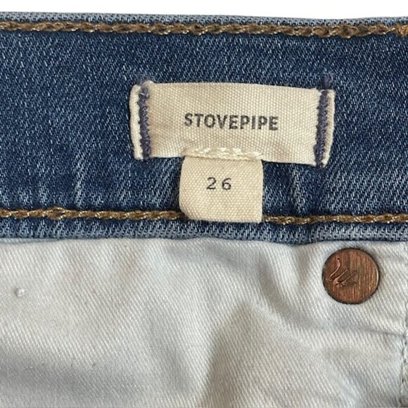 MADEWELL High-Rise Straight Leg Stovepipe Jeans - Size 26 - Picture 7 of 9
